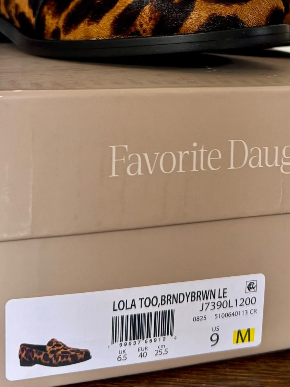 New in box! Favorite Daughter Leopard print Calf Hair Loafers Lola Too